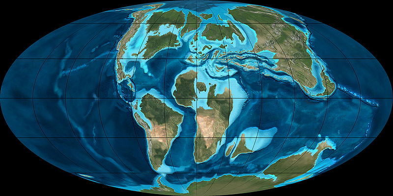 Earth as it appeared during the Cretaceous period